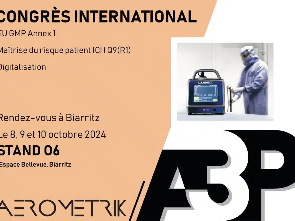 MONITORING PARTICULAIRE AEROMETRIK A3P Biarritz PRESENTE SES SOLUTIONS SUR LE STAND O6